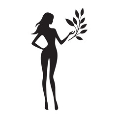 silhouette of a girl