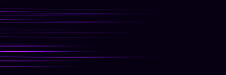 Special effect of horizontal speed lines. Dynamic movement of rays.