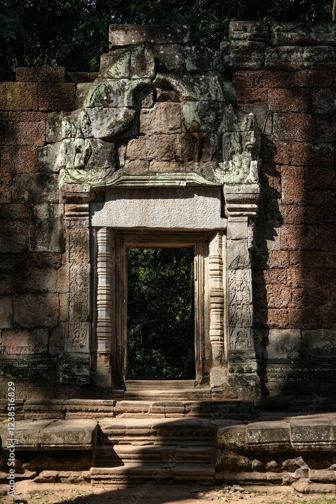 Wall mural Ancient Stone Temple Doorway