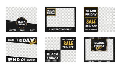 Black friday sale banner. Perfect for social media post