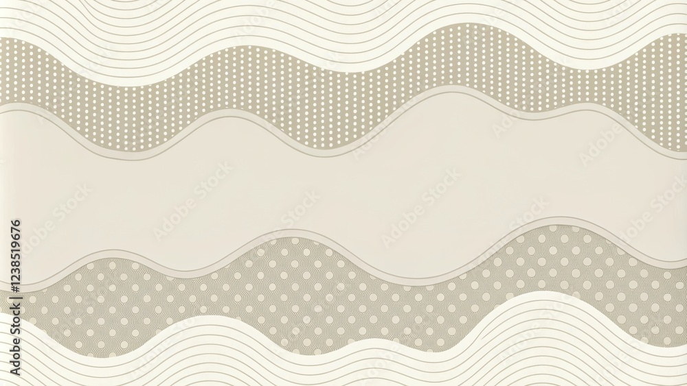 Poster elegant neutral wave pattern background design for presentations and invitations
