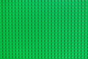 Naklejka premium Green Lego plate for design purpose