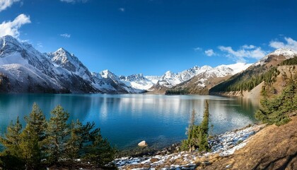 lake in the mountains