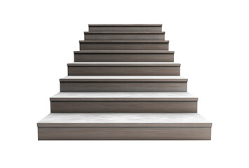 Stairs 3D model isolated transparent PNG