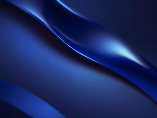 Fototapeta premium Abstract Blue Curves Background, Dark blue glossy background 16K