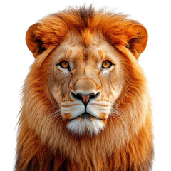 Fototapeta premium Majestic lion isolated on transparent background