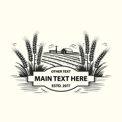 Customizable Farm Logo Design Template