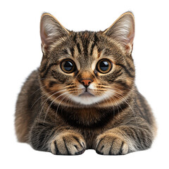 Manx Cat isolated on transparent background