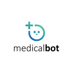 medical bot logo vector