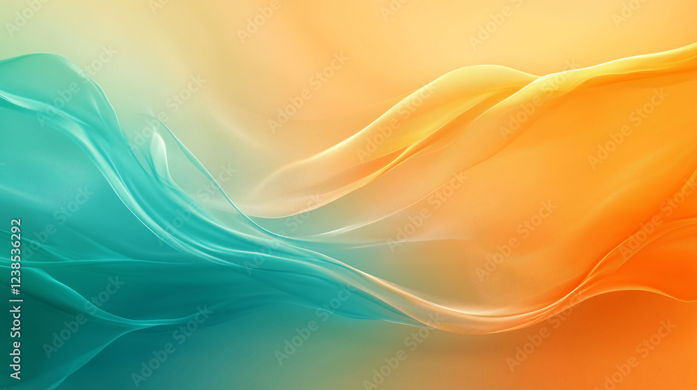 Poster vibrant liquid background with intertwining colors creating a fresh and lively atmosphere. generativ