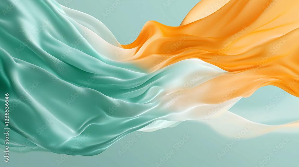 Poster vibrant liquid background featuring intertwining colors in a dynamic and fresh flow. generative ai