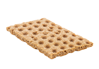 Crispbread isolated on white background, no depth of field, sharp.