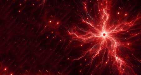 Premium PSD | Fiery Energy Burst, generative ai
