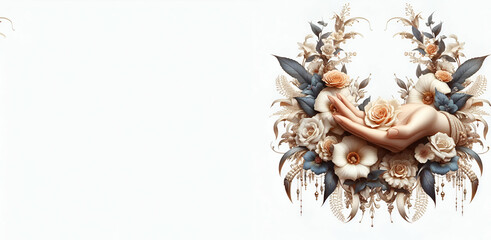 Watercolor Bouquet of Flowers | Premium AI-generated image