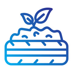 tire plant Renewable energy Line Gradient Icon