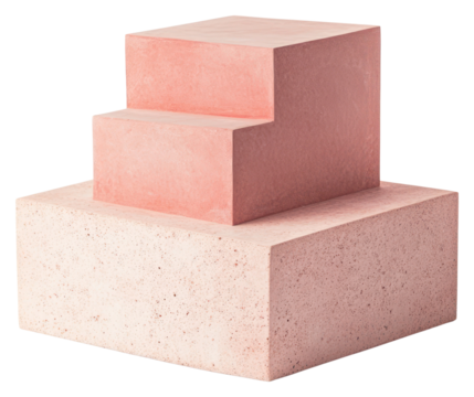 PNG Cubic podium pink composition minimalist letterbox.