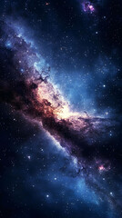 Obraz premium Cosmic Nebula: A Celestial Tapestry of Stars and Gas