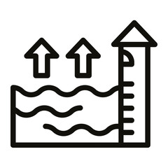 water Renewable energy Line icon