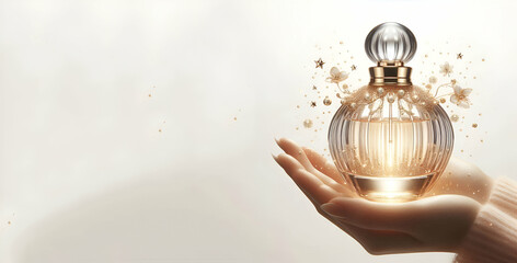 Premium PSD | Luxury perfume bottle png isolated on WHITE  background,GENERATIVE AI