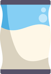 Milk or yogurt packaging promoting healthy eating habits and the benefits of dairy