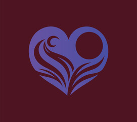 2 heart logo vector. Adobe Illustrator Artwork