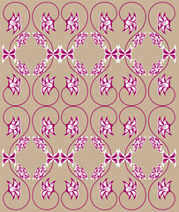 Background & floral tracery & pattern. Illustration vector