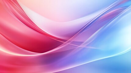 Abstract Design Showcasing Flowing Waves in Pink, Purple, and Blue Hues During the Daytime