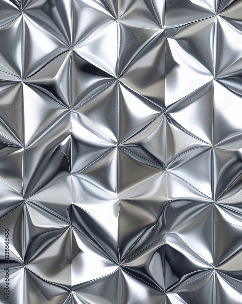 Poster soft silver with soft edged square patterns and smooth highlights abstract background