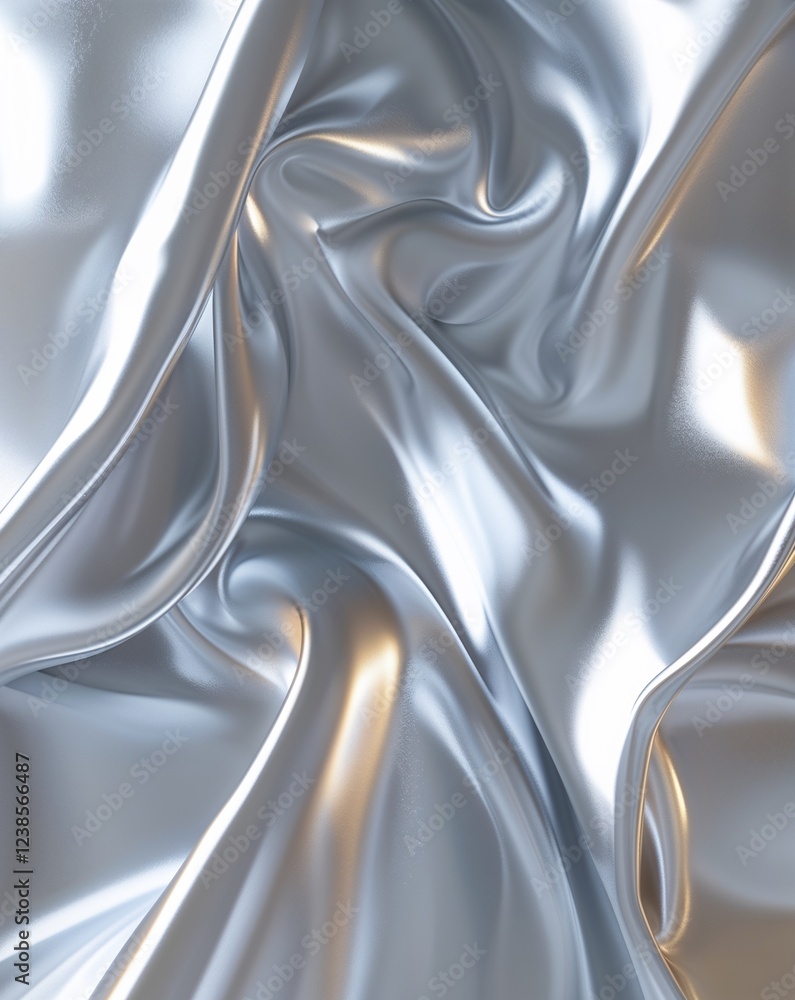 Poster soft silver with soft edged square patterns and smooth highlights abstract background