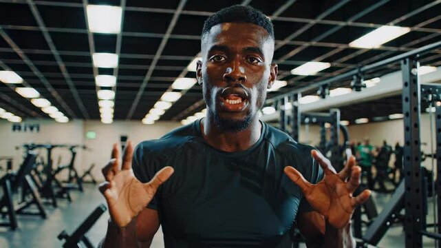 Fitness expert shares workout tips for building strength and endurance in a modern gym setting