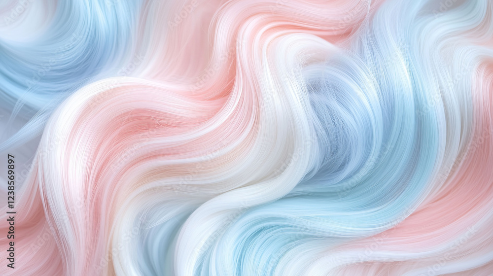 Poster swirling liquid background with pastel colors creating a smooth flowing effect. generative ai