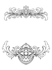 Ornament frame illustration 