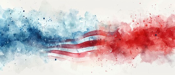 Close up of Painted American, A Colorful and Creative Display of Patriotism, Independence Day, Memorial Day, Veteran day