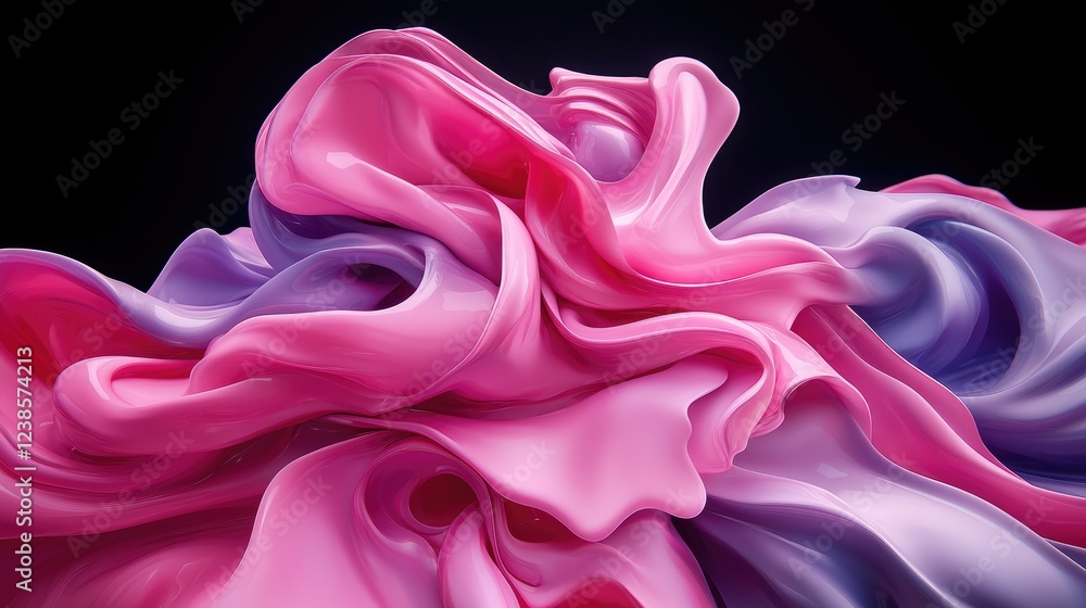 Poster flowing colors unveiled artistic studio abstract image vibrant environment close-up view visual harm