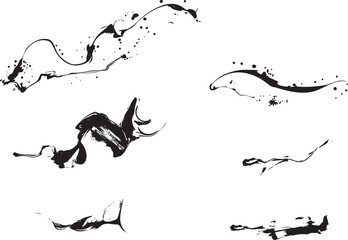 インクの垂れ・汚れのエフェクトイラストセット