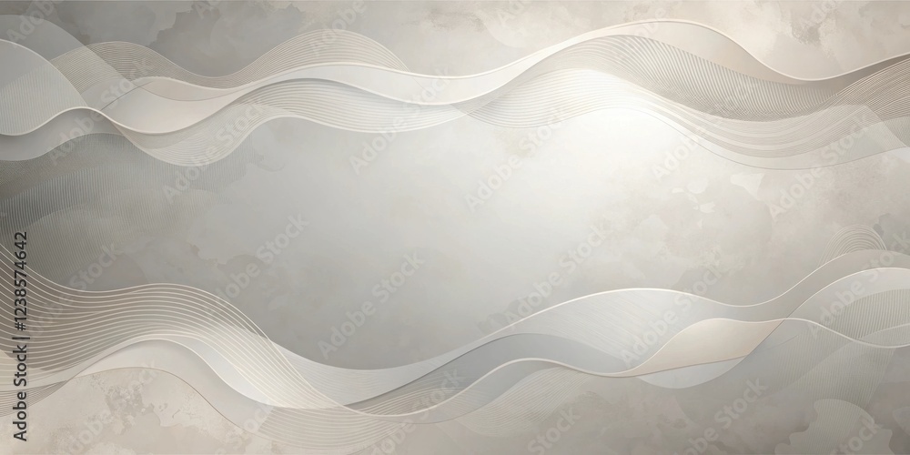 Poster Elegant Abstract Background with Flowing Lines and Neutral Tones