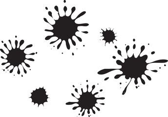 墨の垂れ・インクエフェクトデザイン装飾セット