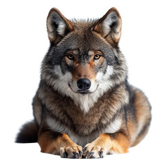 Fototapeta premium Wolf isolated on transparent background