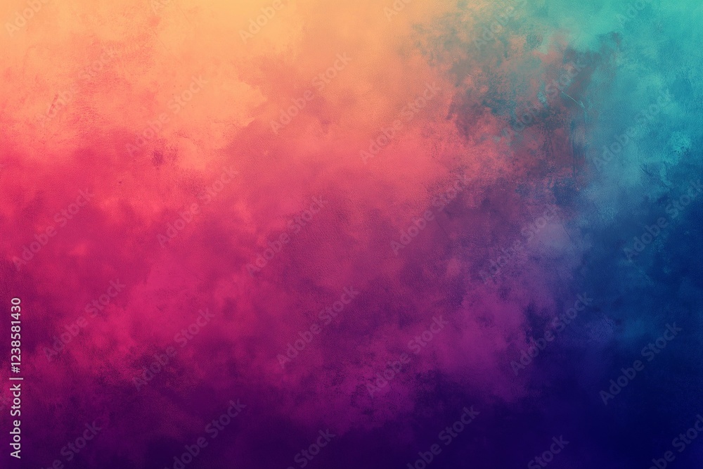 Poster abstract gradient background with a colorful grain texture, in a rainbow color tone