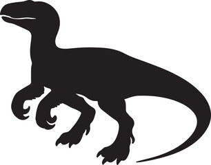 dinosaur animal logo clip art silhouette, icon design vector art illustration