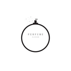 perfume abstract Logo Template Design Vector, Emblem, Design Concept, Creative Symbol, Icon