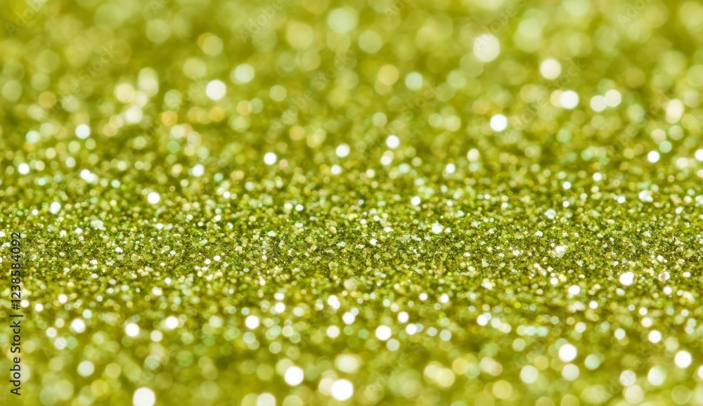 Poster close up view of a textured surface covered in shimmering, golden glitter. the sparkles create a bok