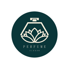 perfume abstract Logo Template Design Vector, Emblem, Design Concept, Creative Symbol, Icon