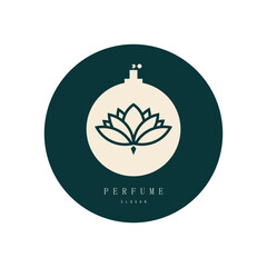 perfume abstract Logo Template Design Vector, Emblem, Design Concept, Creative Symbol, Icon