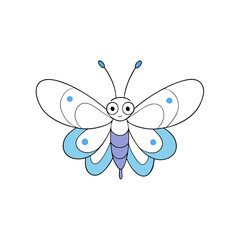 butterfly on white background