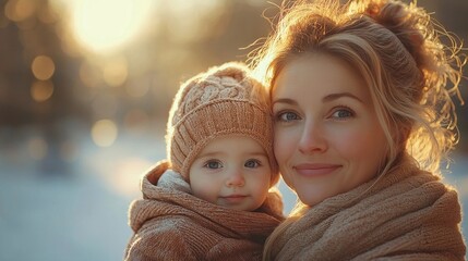 Obraz premium Cozy Holiday Portrait of Loving Parent Reading Storybook to Child in Warm Magical Embrace