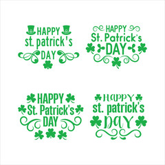 St. Patrick's Day, svg bundle, t shirt design, on plain white background, for card, shirt, hoodie, sweatshirt, apparel, tag, mug, icon, poster or badge