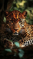 Majestic leopard in the wild  a stunning display of beauty and strength for nature enthusiasts