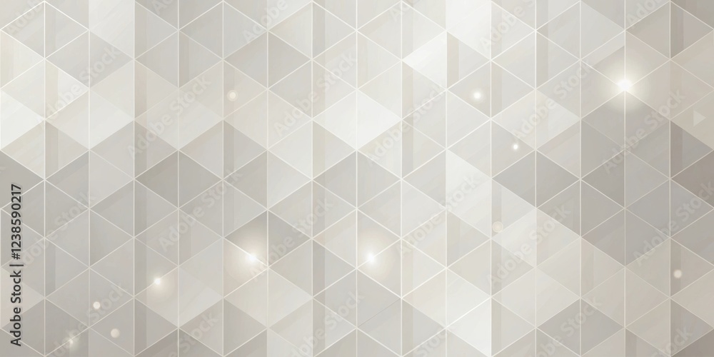 Aufkleber abstract geometric pattern with subtle light effects and gray hues