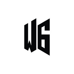 WG monogram logo design letter text name symbol monochrome logotype alphabet character simple logo